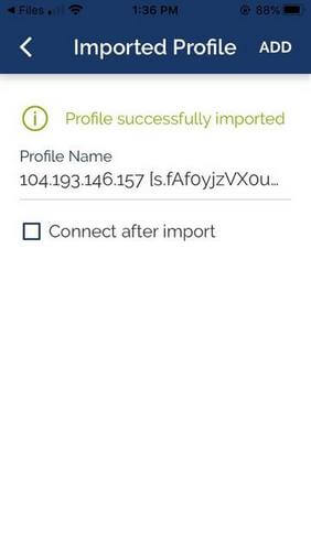 OpenVPN on iOS - name profile