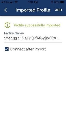 OpenVPN on iOS - name profile