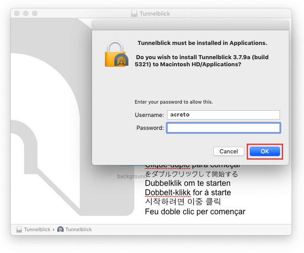 MacOS OpenVPN Installation